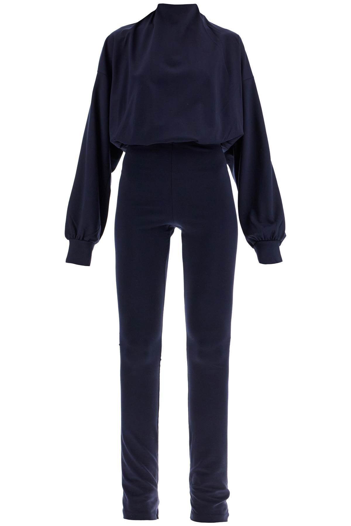 Shop The Andamane Sylvia Jersey Jumpsuit In Dark Blue (blue)