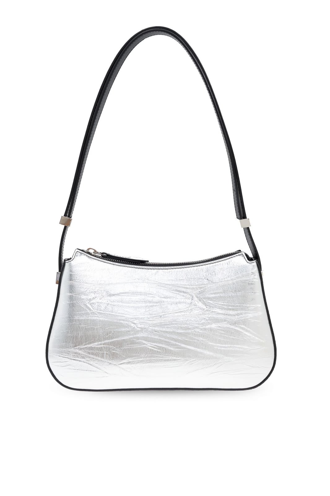 Metallic Zipped Shoulder Bag