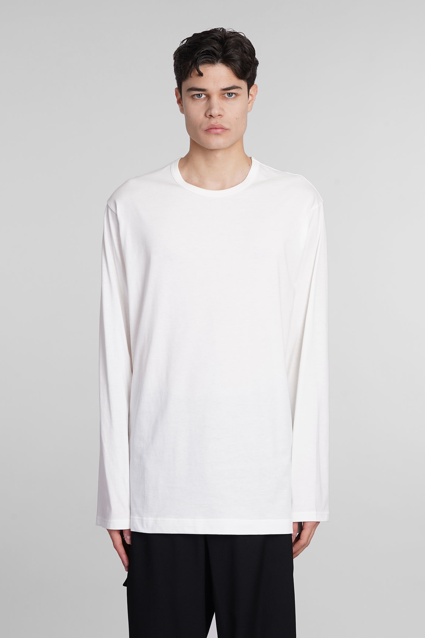Yohji Yamamoto T-shirt In White Cotton In Offwhite