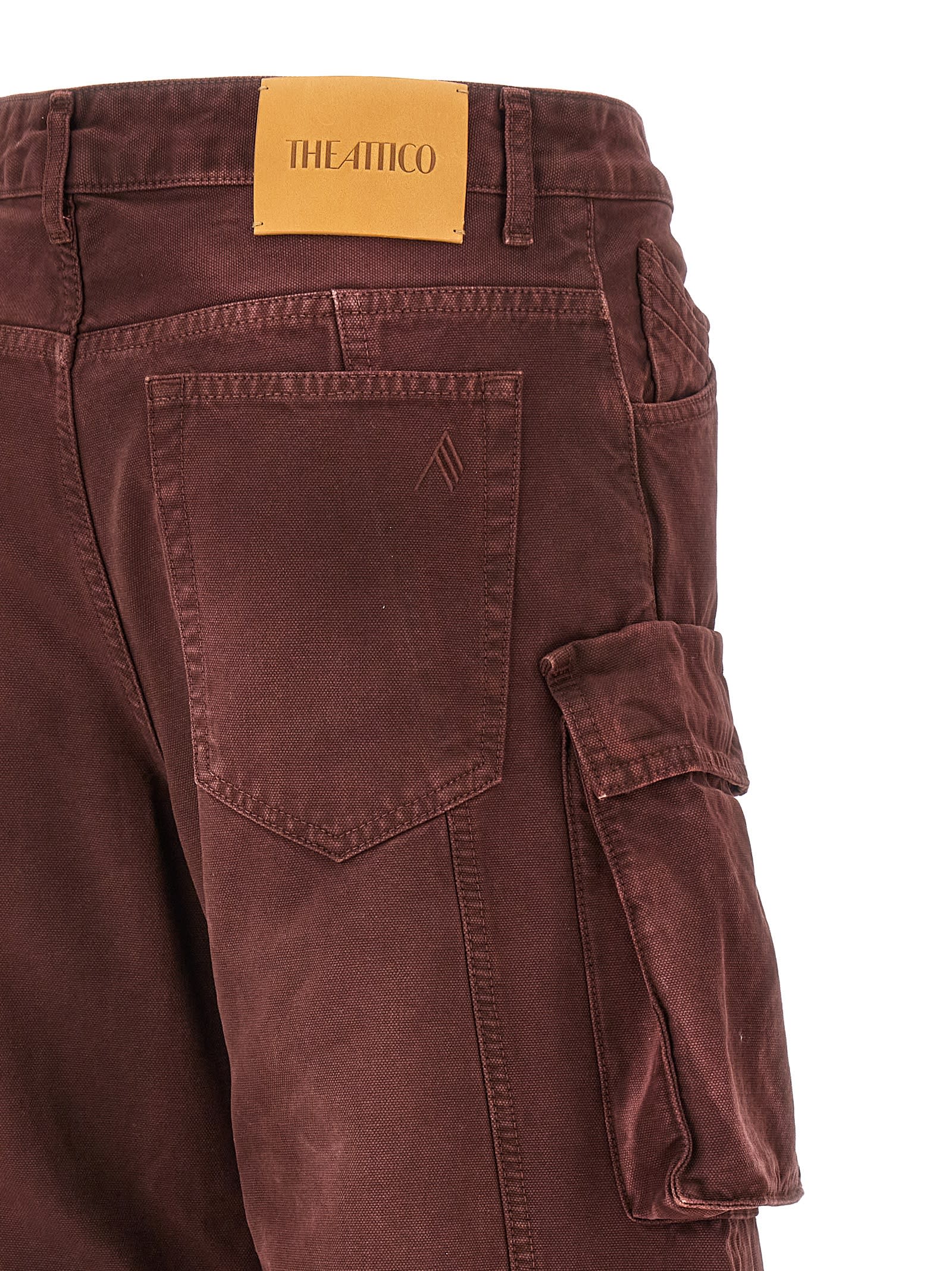 Shop Attico Fern Jeans In Bordeaux