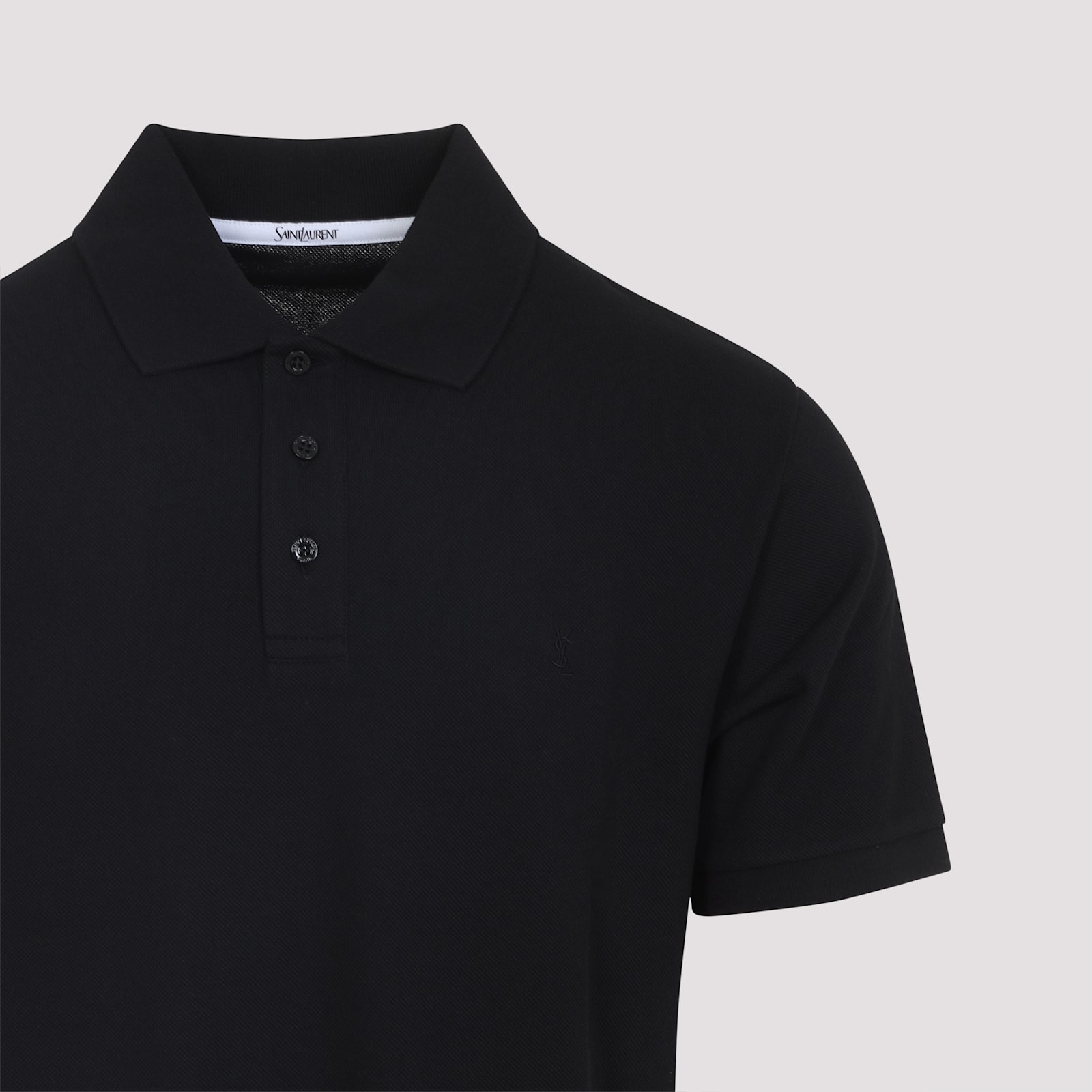 Saint Laurent Classic Cotton T-shirt In Black