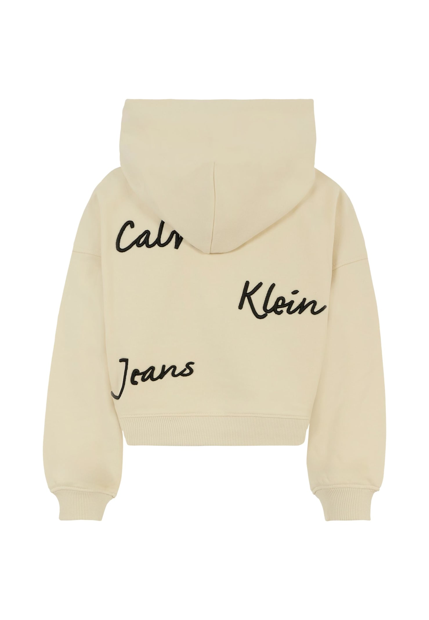 Calvin Klein Blue Sweatshirt For Boy With Logo In Neutral