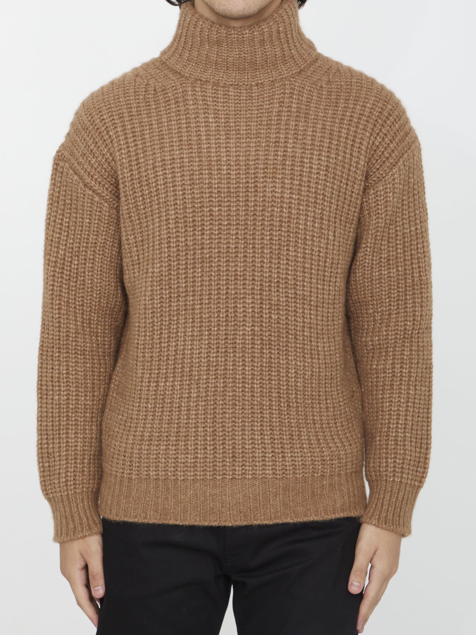 Shop Roberto Collina Alpaca Jumper In Beige