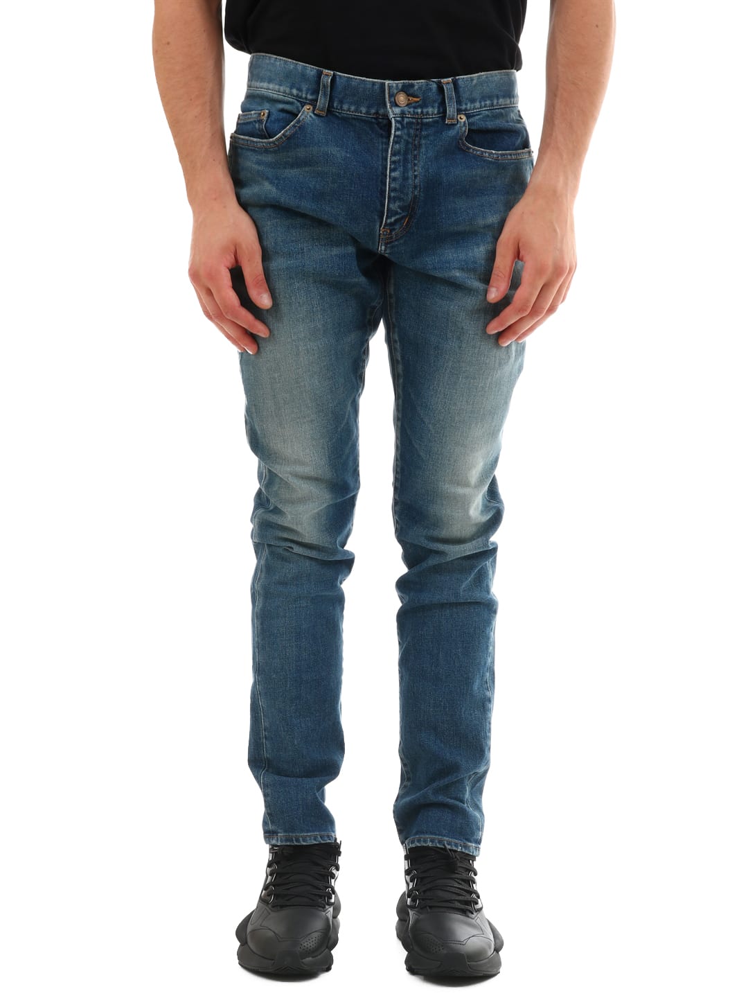 Saint Laurent Skinny Jeans In Light Blue | ModeSens
