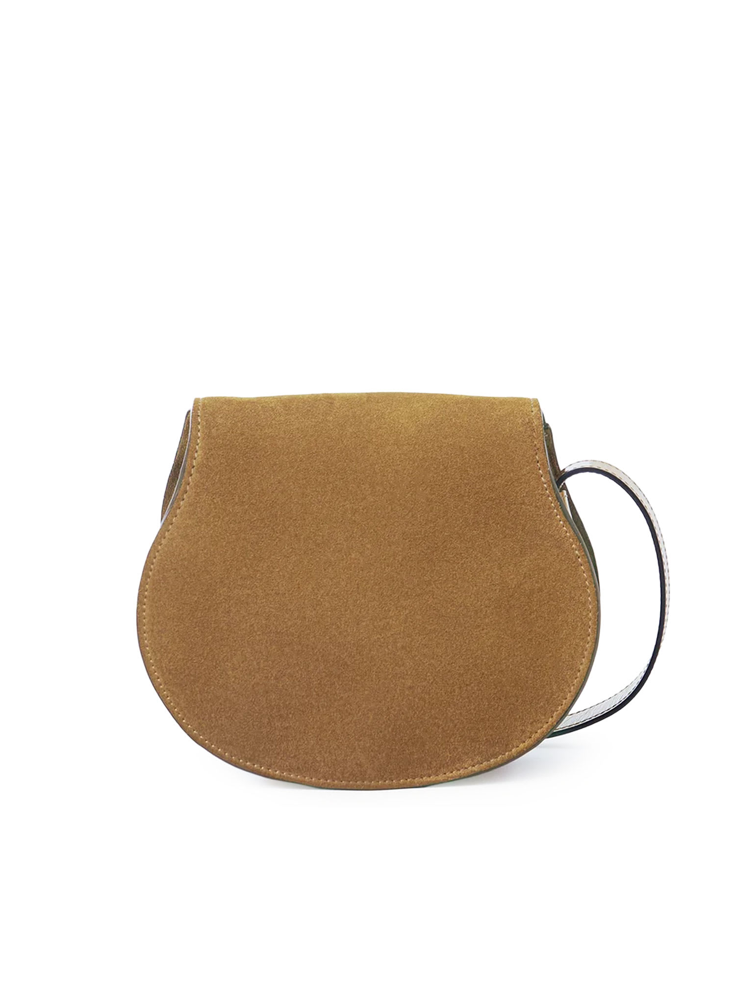 Chloé Marcie Small Leather Shoulder Bag In Brown