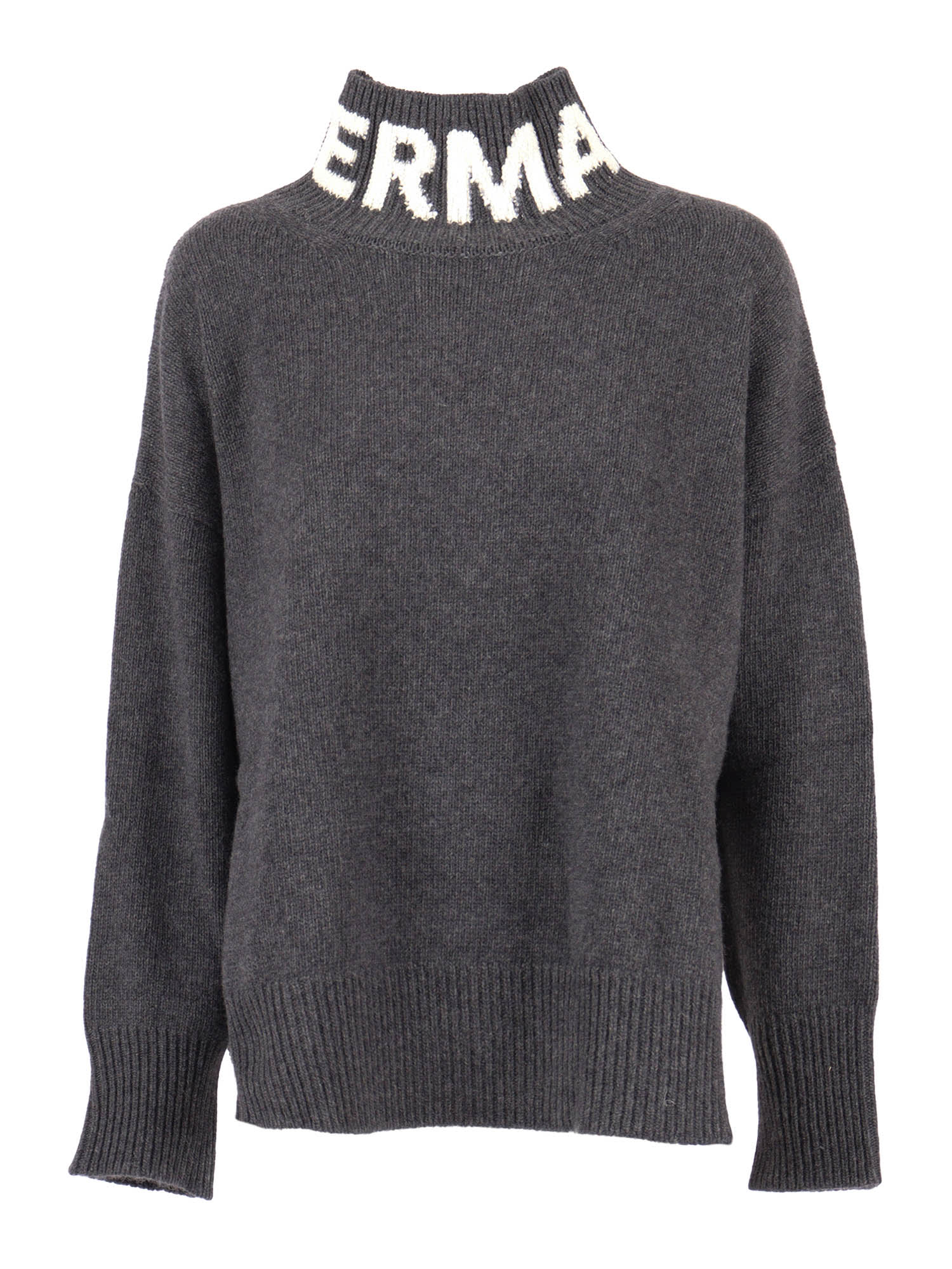 Ermanno Ermanno Scervino High Neck Sweater In Gray