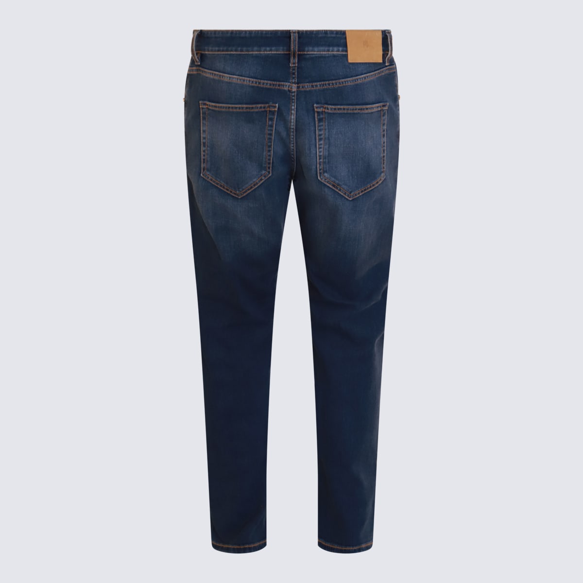 Shop Pt Torino Blue Cotton Jeans