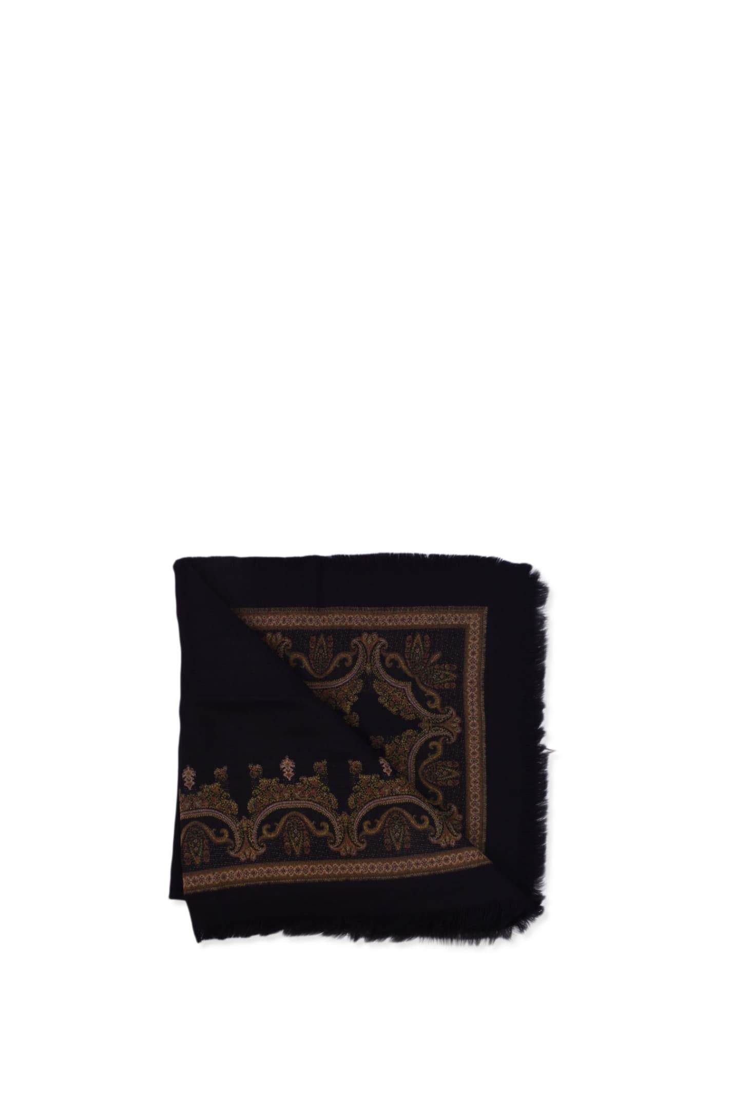 Shop Etro Scarf In Black