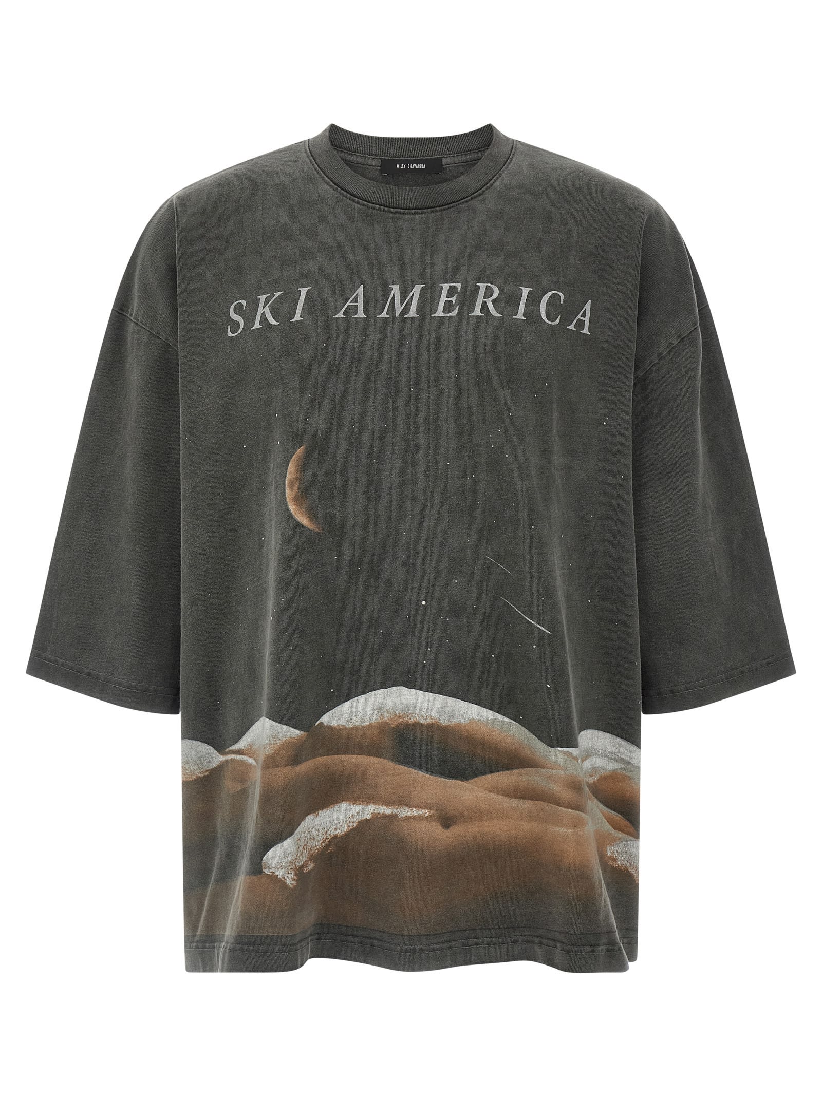 Willy Chavarria Print Short-sleeve T-shirt In Gray