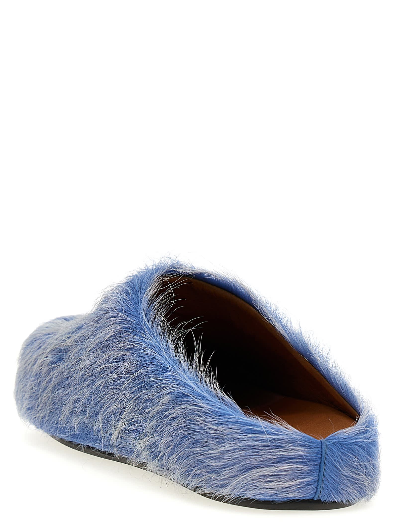 Shop Marni Fussbett Sabots In Light Blue