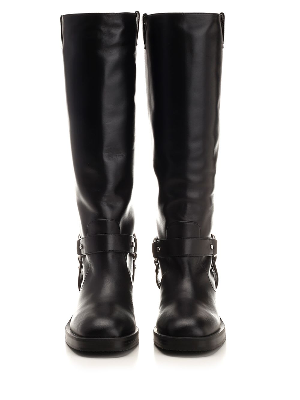 Shop Stuart Weitzman Biker Jax Knee-high In Black