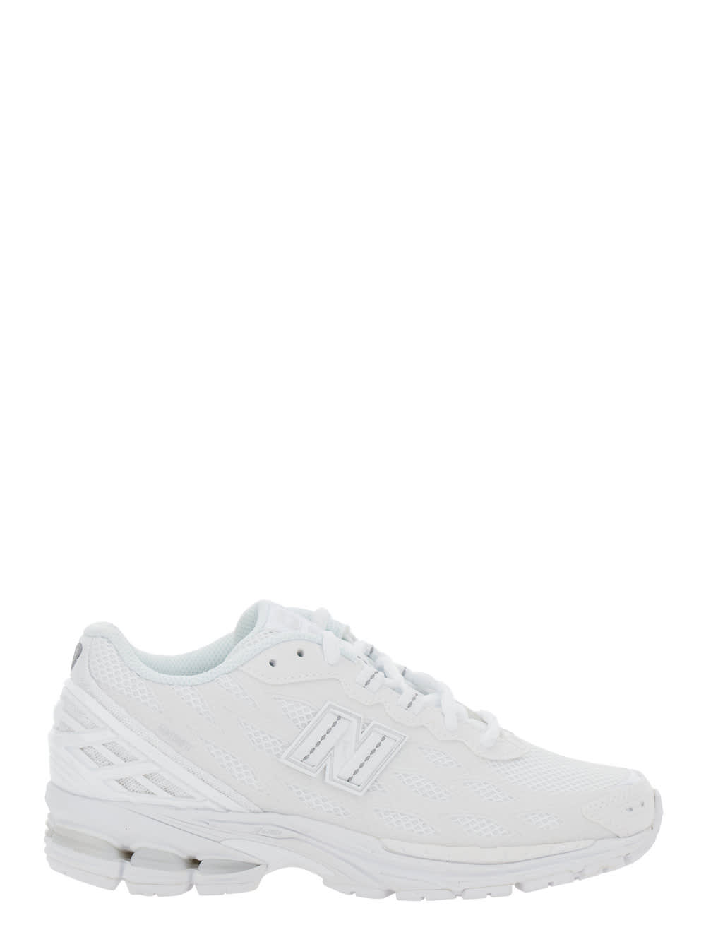New Balance 1906 White Sneaker With Mesh Design And Side Logo In Tech Fabric Unisex In White