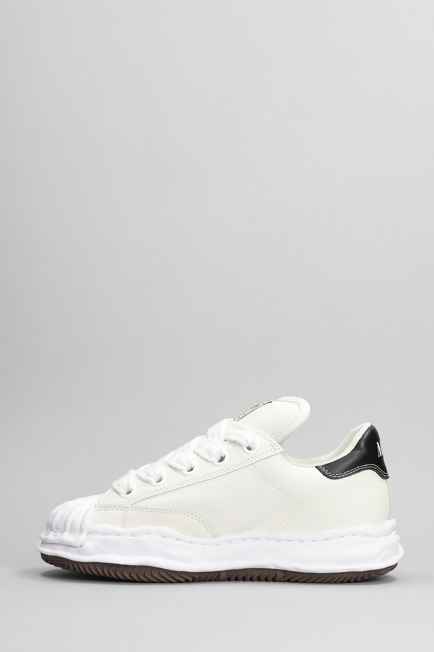 Miharayasuhiro Blakey Leather Low-top Sneakers In White