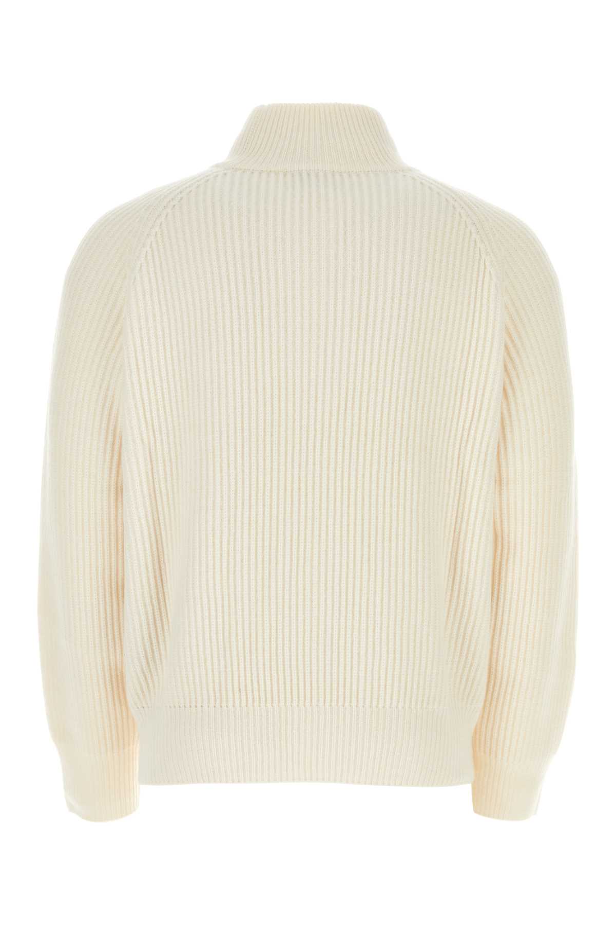 LE KASHA IVORY CASHMERE SWEATER