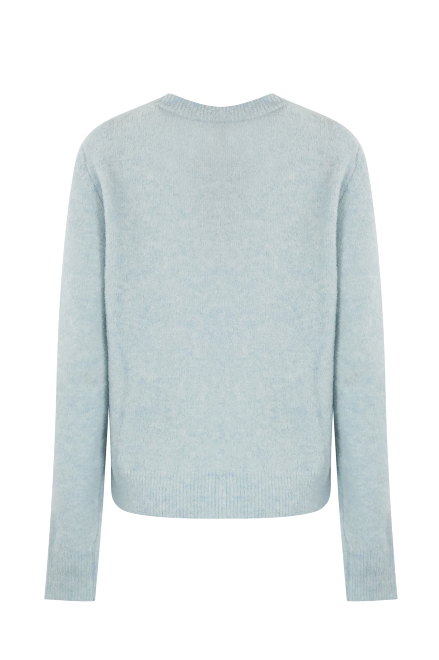 Shop K-way Clarisse Sweater In Boucle Wool In Blue Ballad