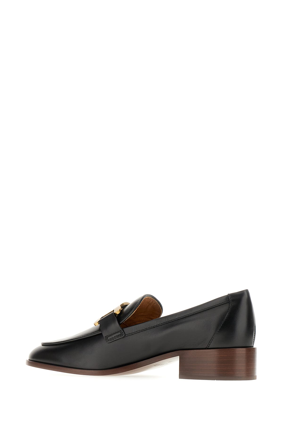 Shop Tod's Black Leather Loafers In B999