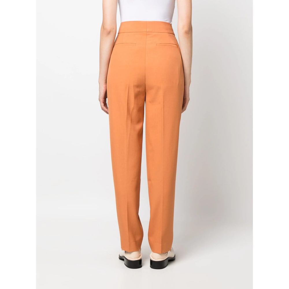 Rodebjer Megan Pleated Trousers In Brown