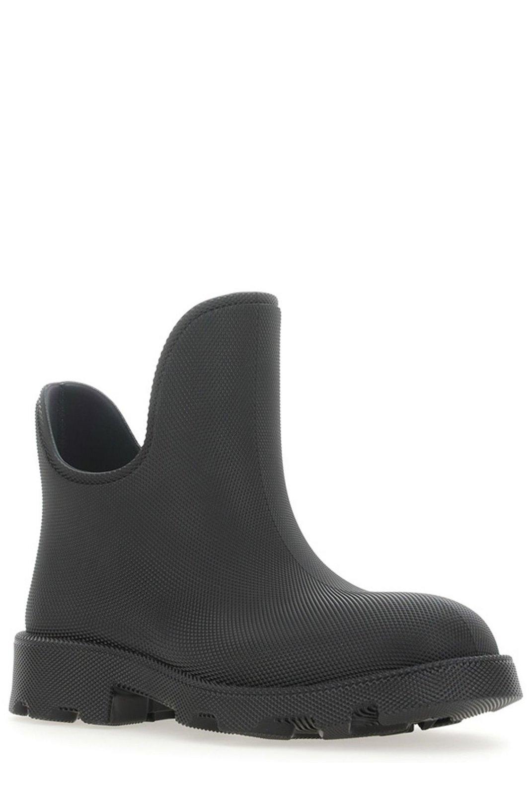 Burberry Marsh Slip-on Ankle Boots In Black