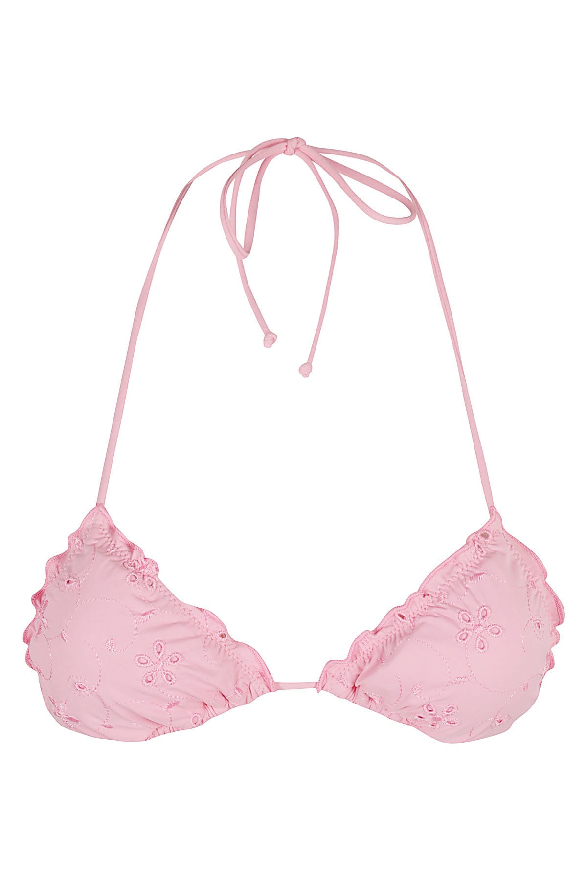 Mc2 Saint Barth Frou Frou Triangle Top In Pink