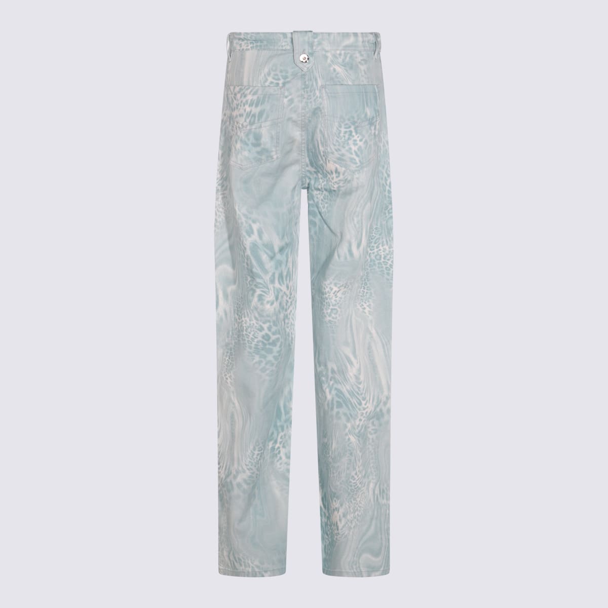 Blumarine Blue Cotton Denim Jeans In Blue