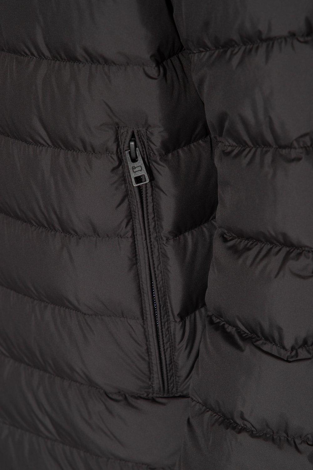 Shop Woolrich Quilted Zipped Down Jacket In Nero