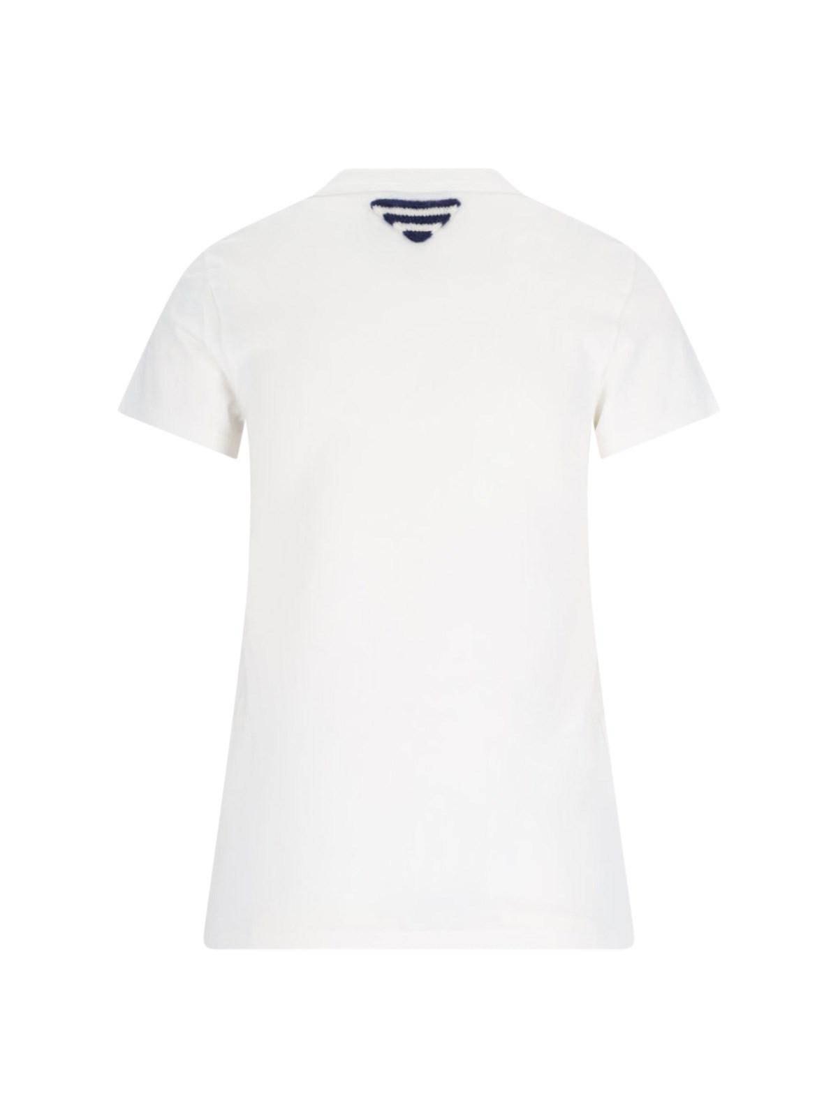 Prada T-shirt With Logo Print In White
