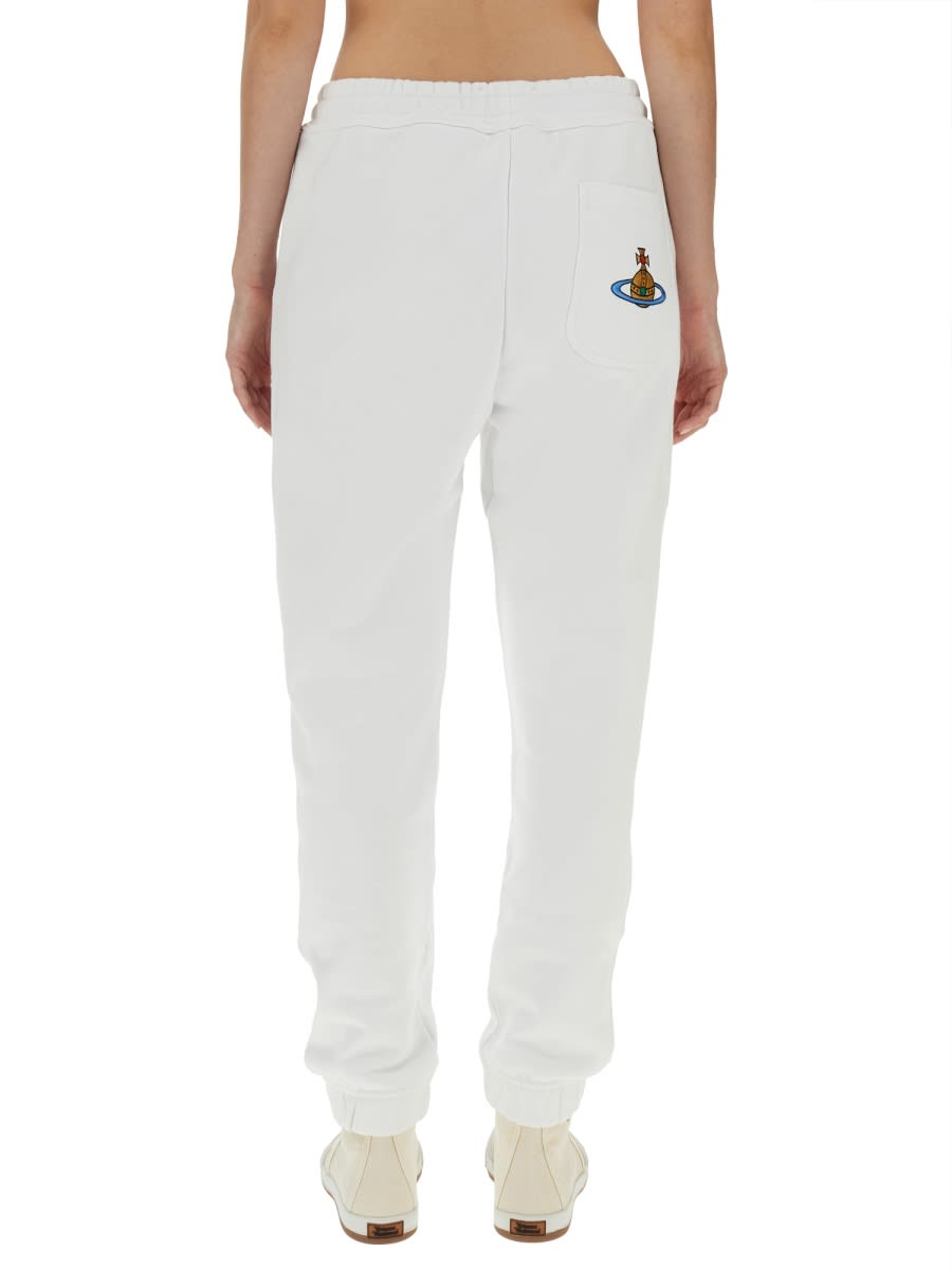 Shop Vivienne Westwood Jogging Pants With Logo In White