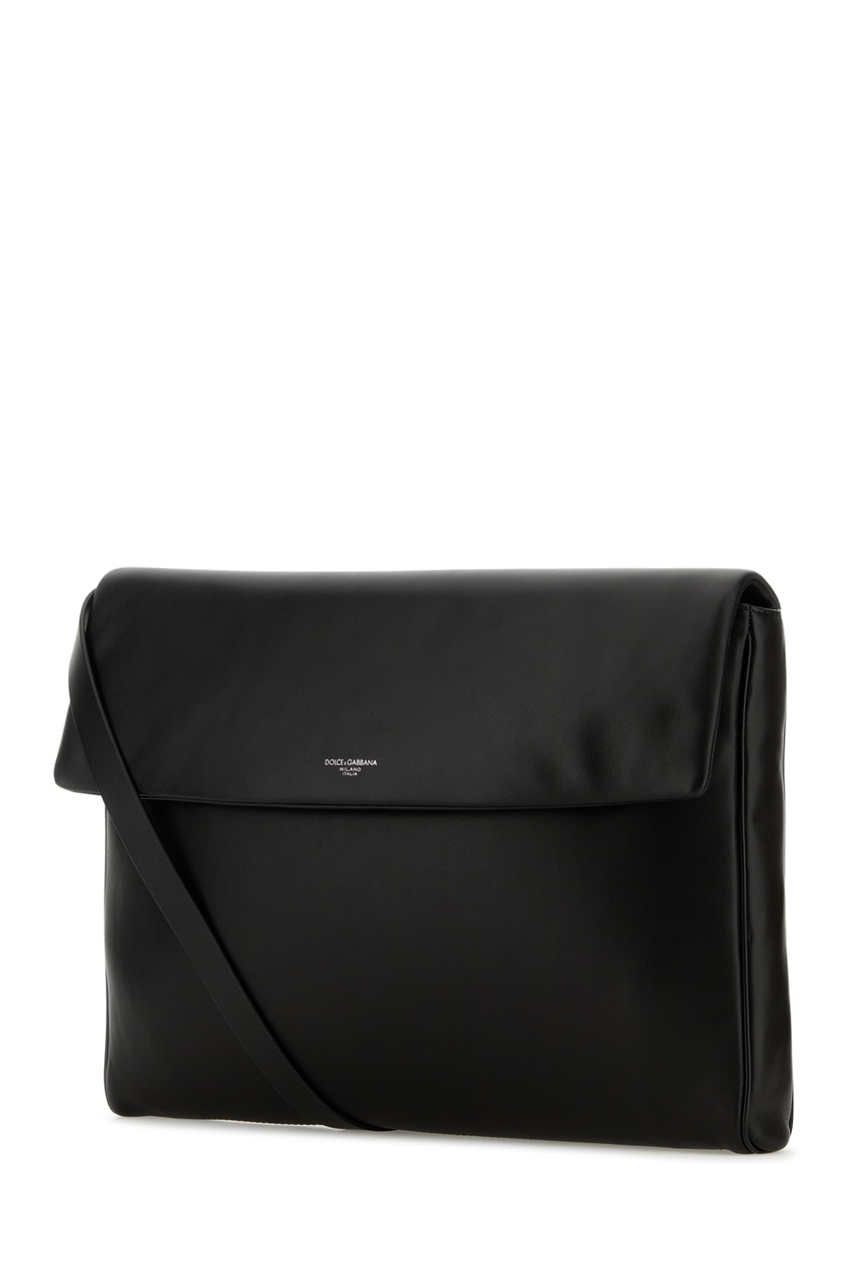 Shop Dolce & Gabbana Pouch Morbida Tracolla In Nero