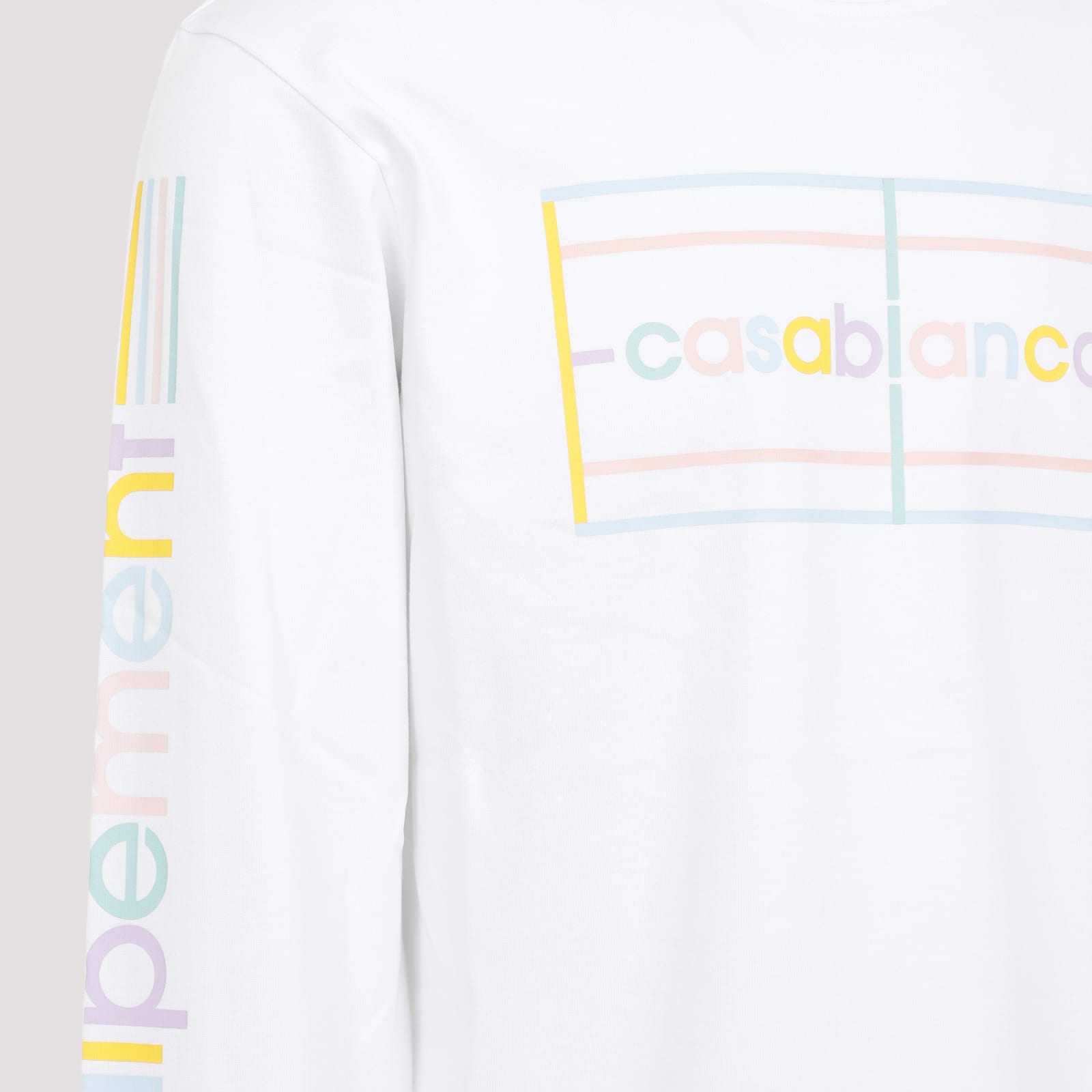 Shop Casablanca Pastel Court Screen T-shirt