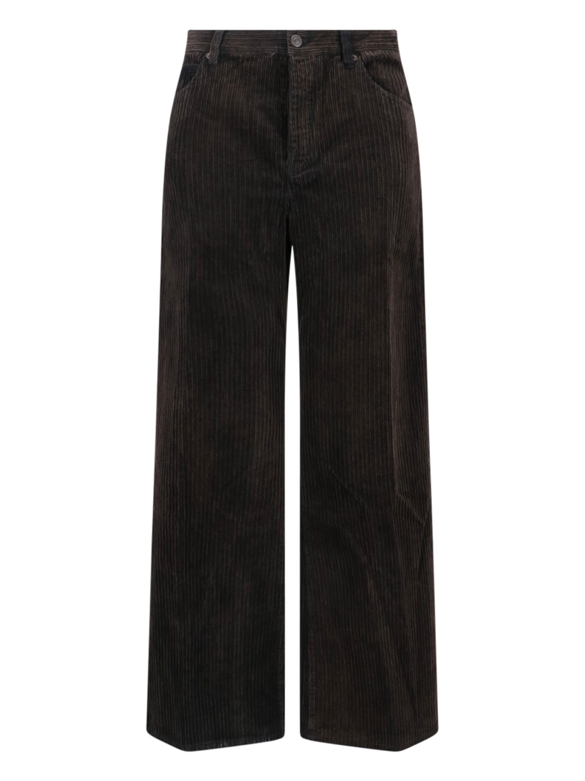 Frame Corduroy Loose Pants In Brown