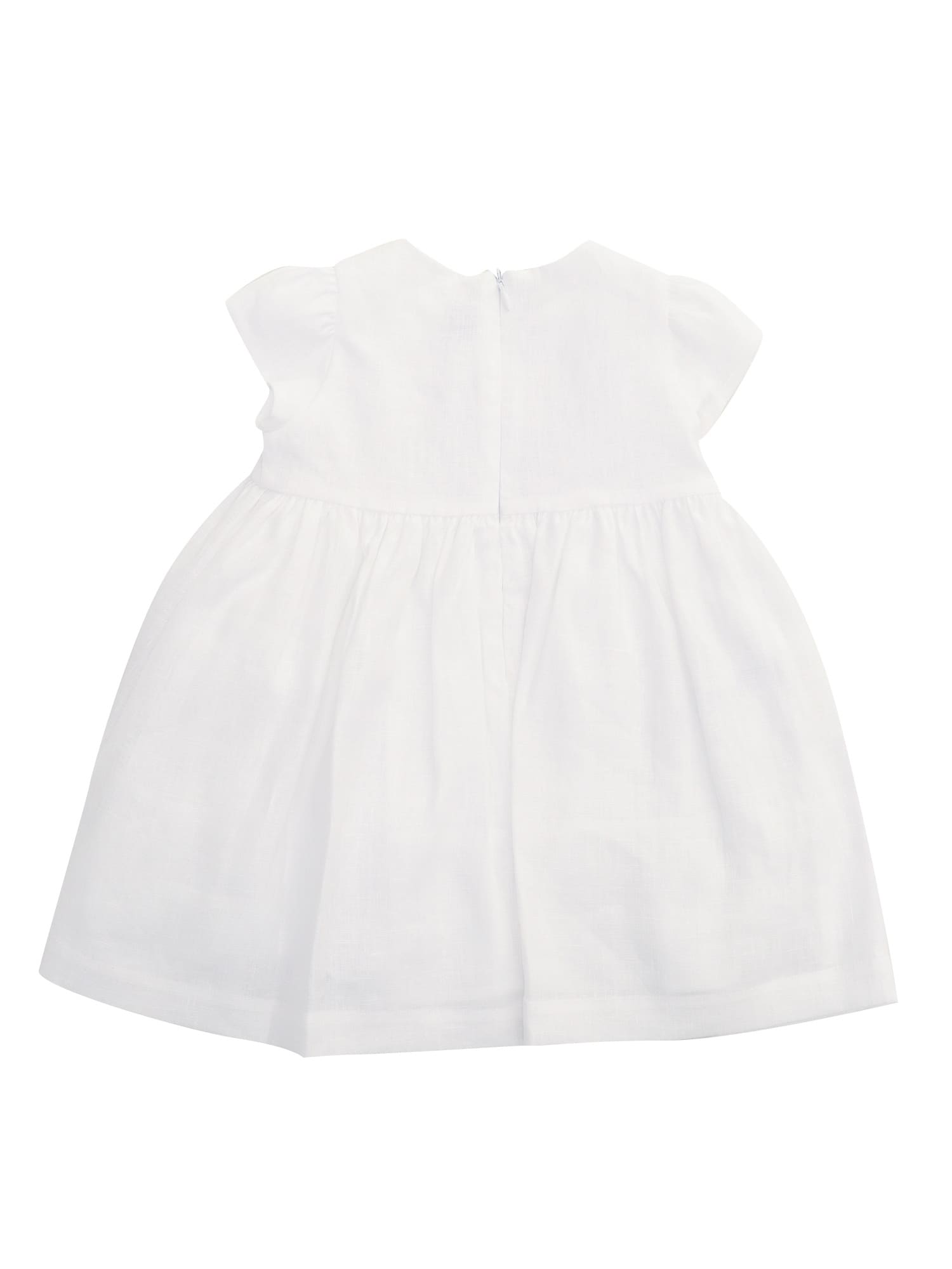 キッズワンピース・オールインワン IL GUFO SS24 WHITE M/SHORT DRESS (P24VM752C0003K_010) Il Gufo Kids' Short Sleeved Dress In White | ModeSens