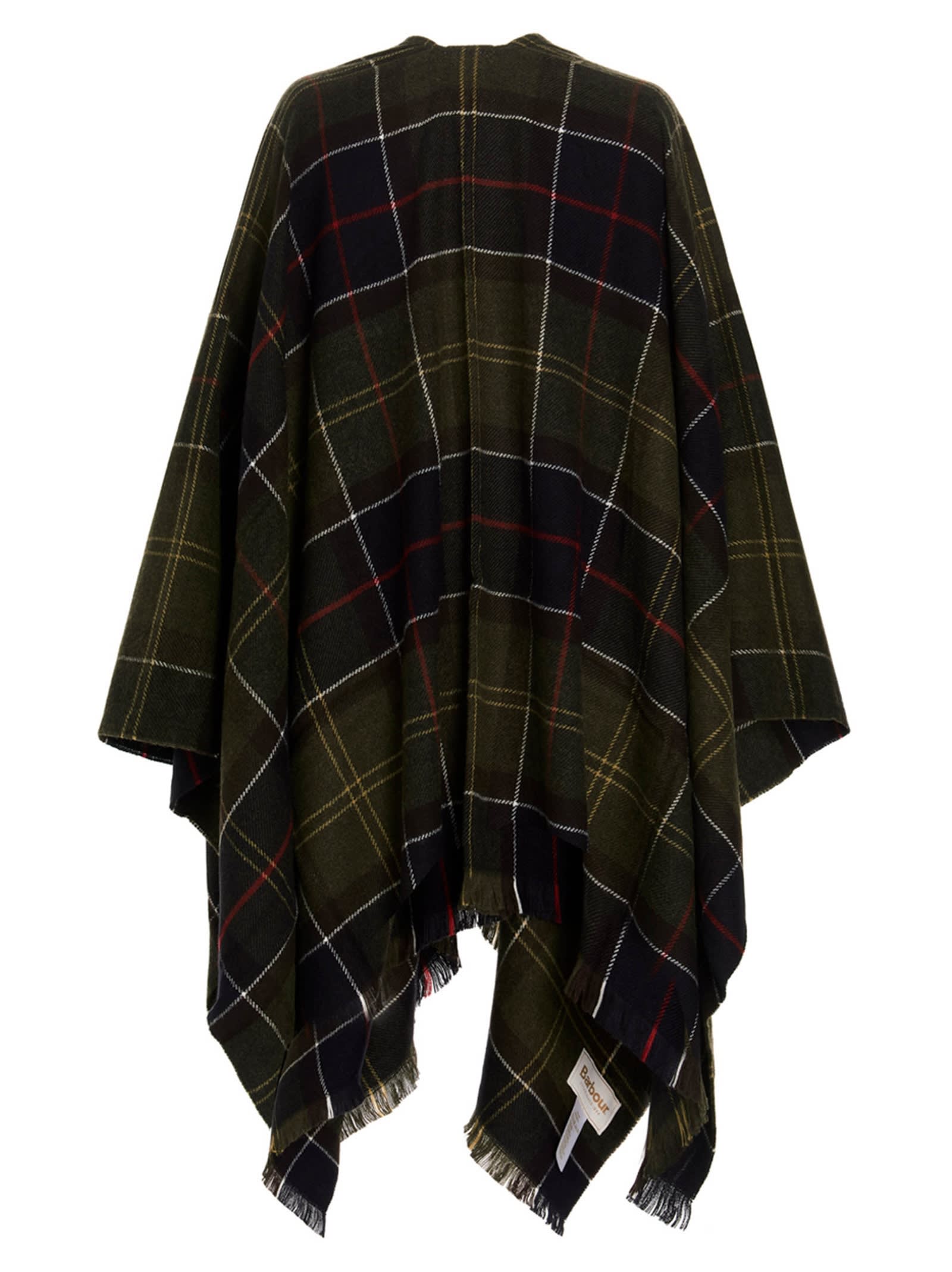 Barbour Staffin Tartan Serape Capes Multicolor In Black