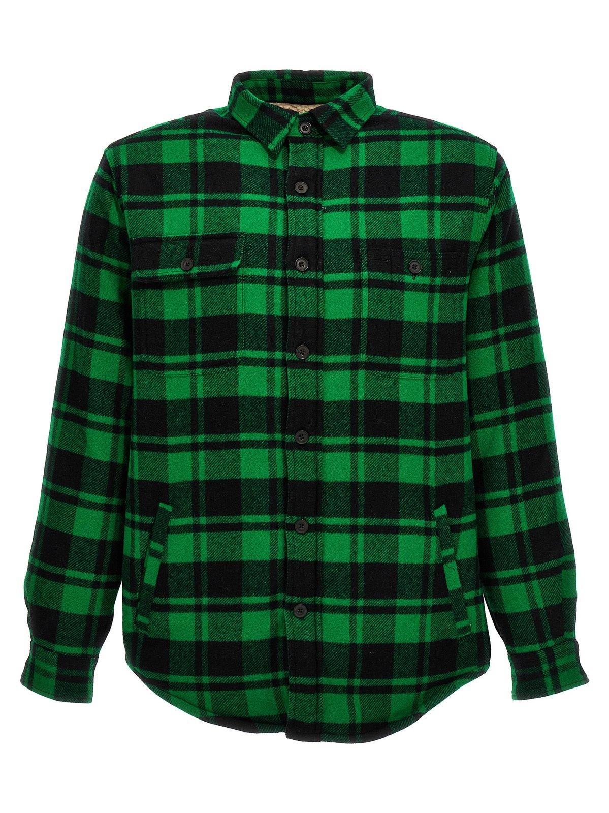 Shop Polo Ralph Lauren Checked Buttoned Shirt In Green