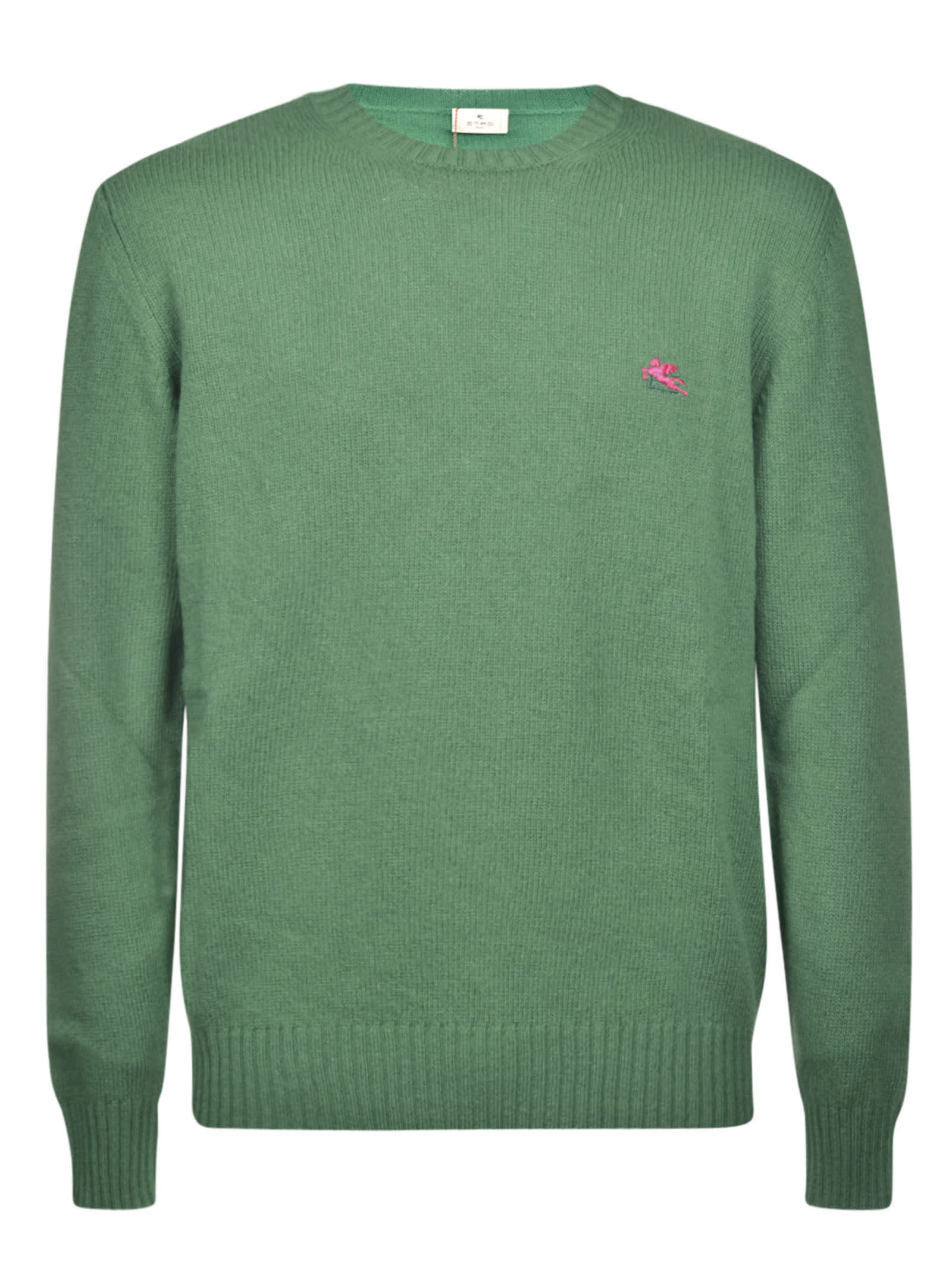 Click to view more detailed imagery on our partner's website Etro Round Neck Sweater In Light Green