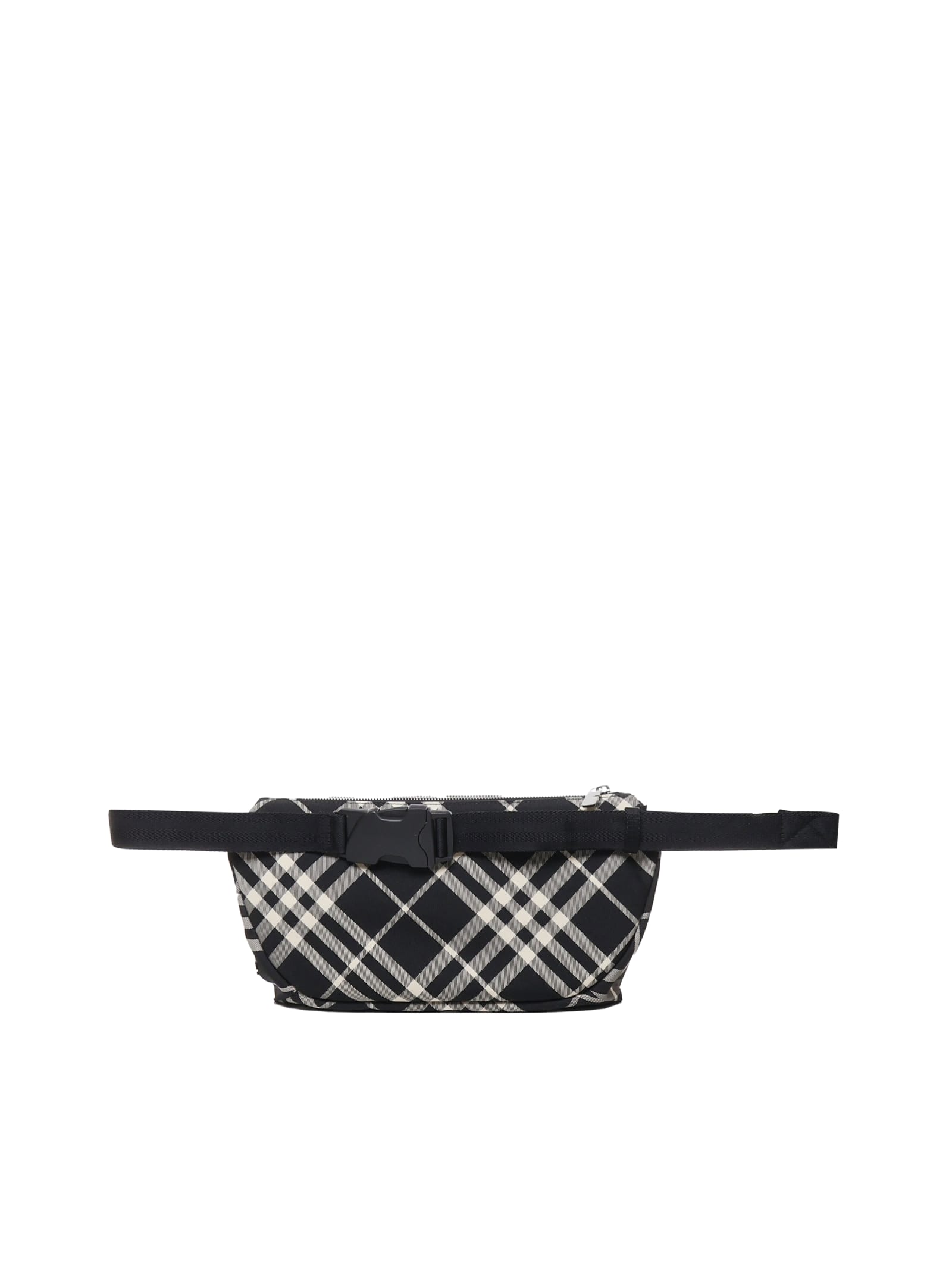 Shop Burberry Waist Bag With Adjustable Strap In Black