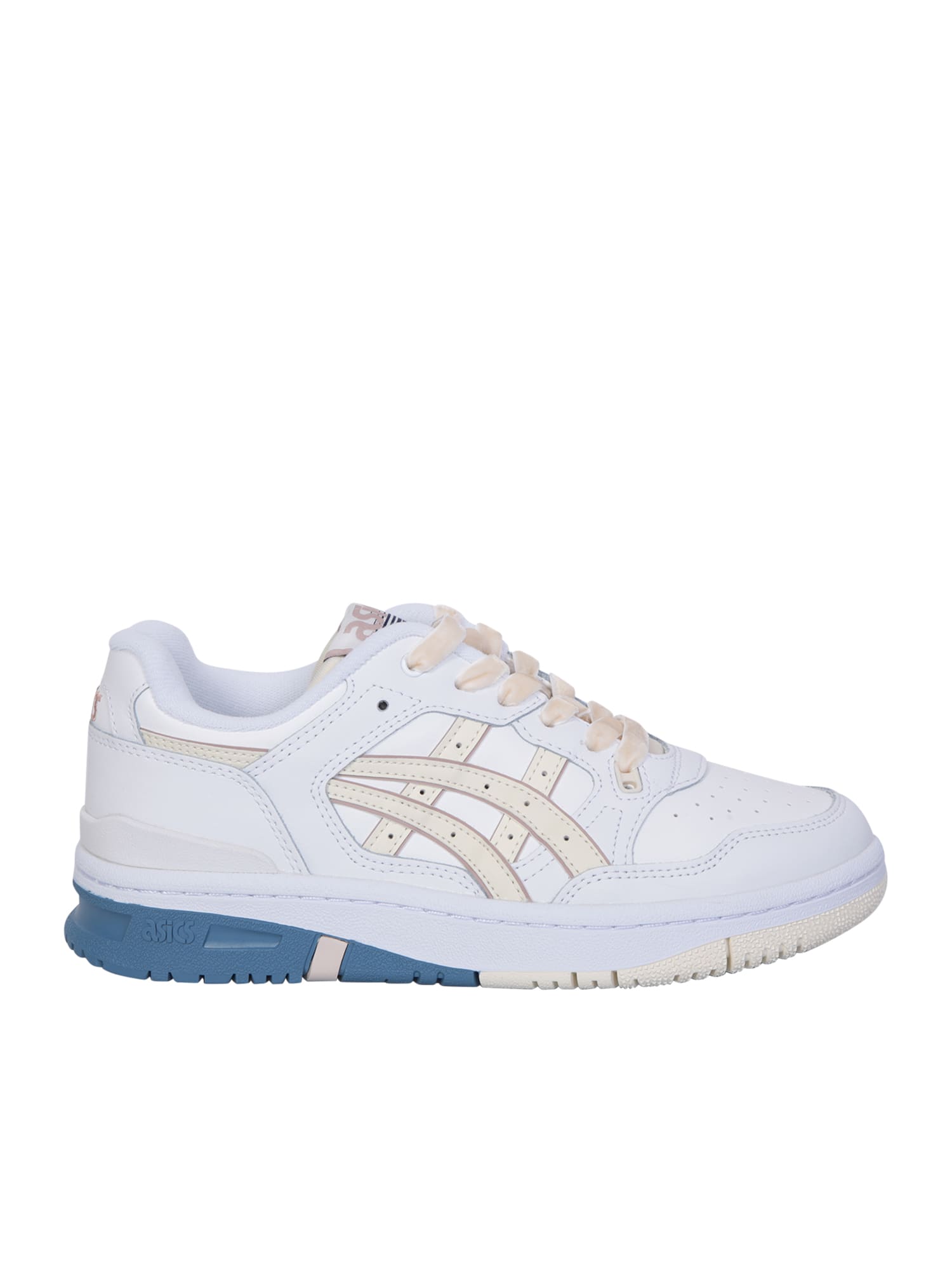 Shop Asics White And Beige Ex89 Sneakers