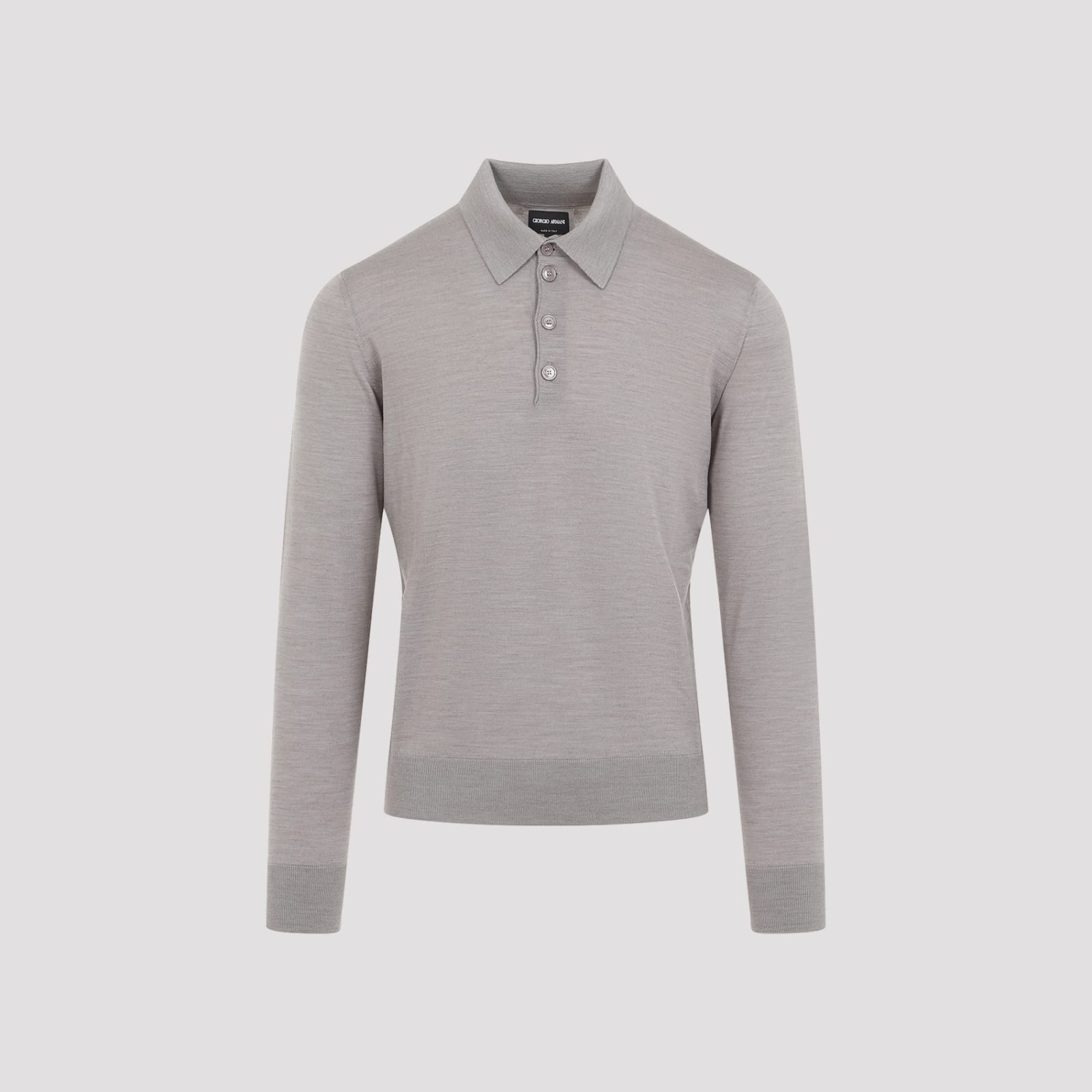 Shop Giorgio Armani Wool Sweater In Mole