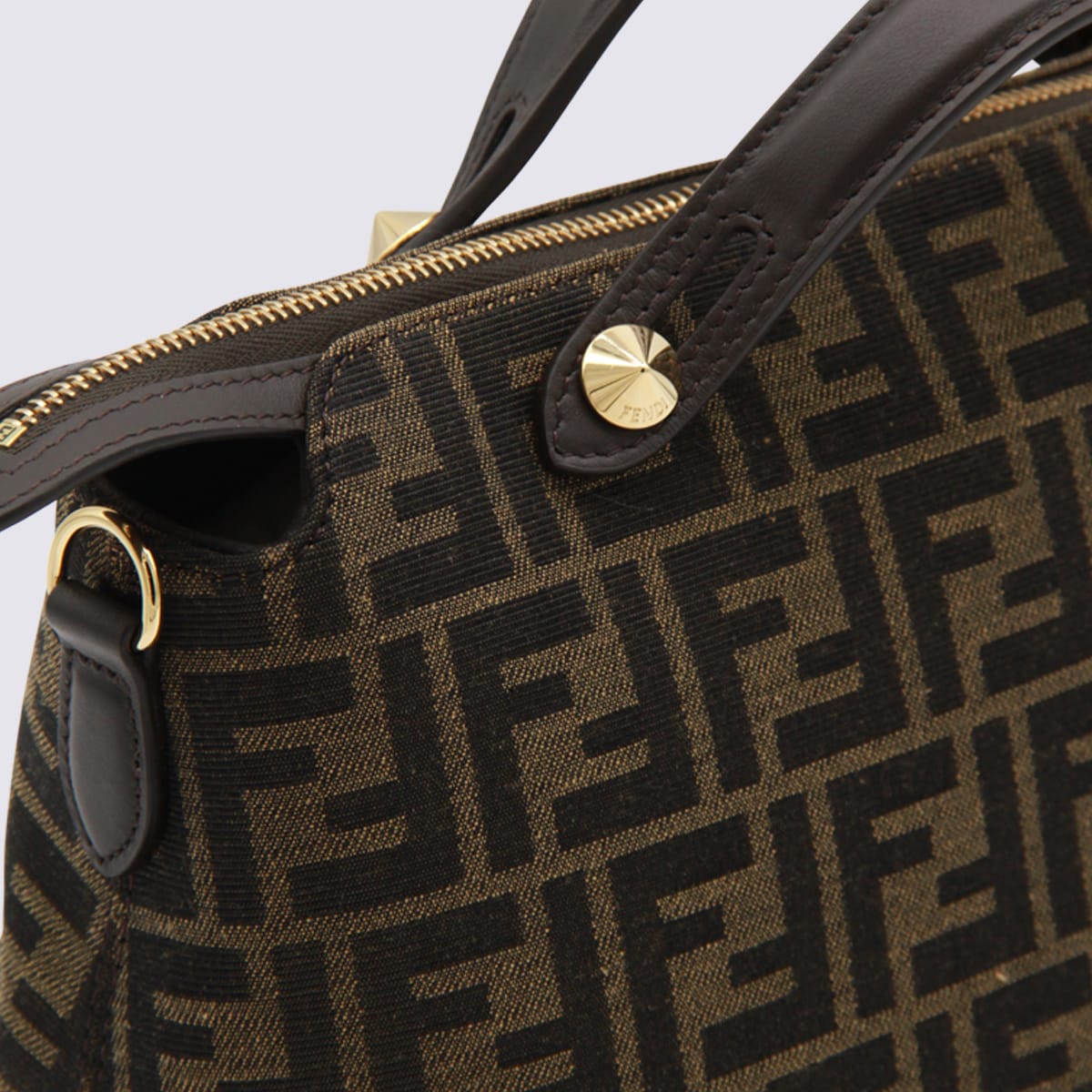 Fendi Brown Leather By The Way Top Handle Bag