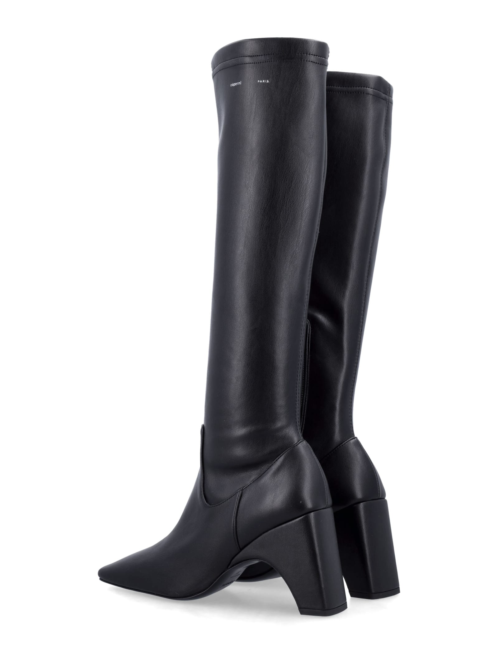 Shop Coperni Bridge Stretch Boots In Black