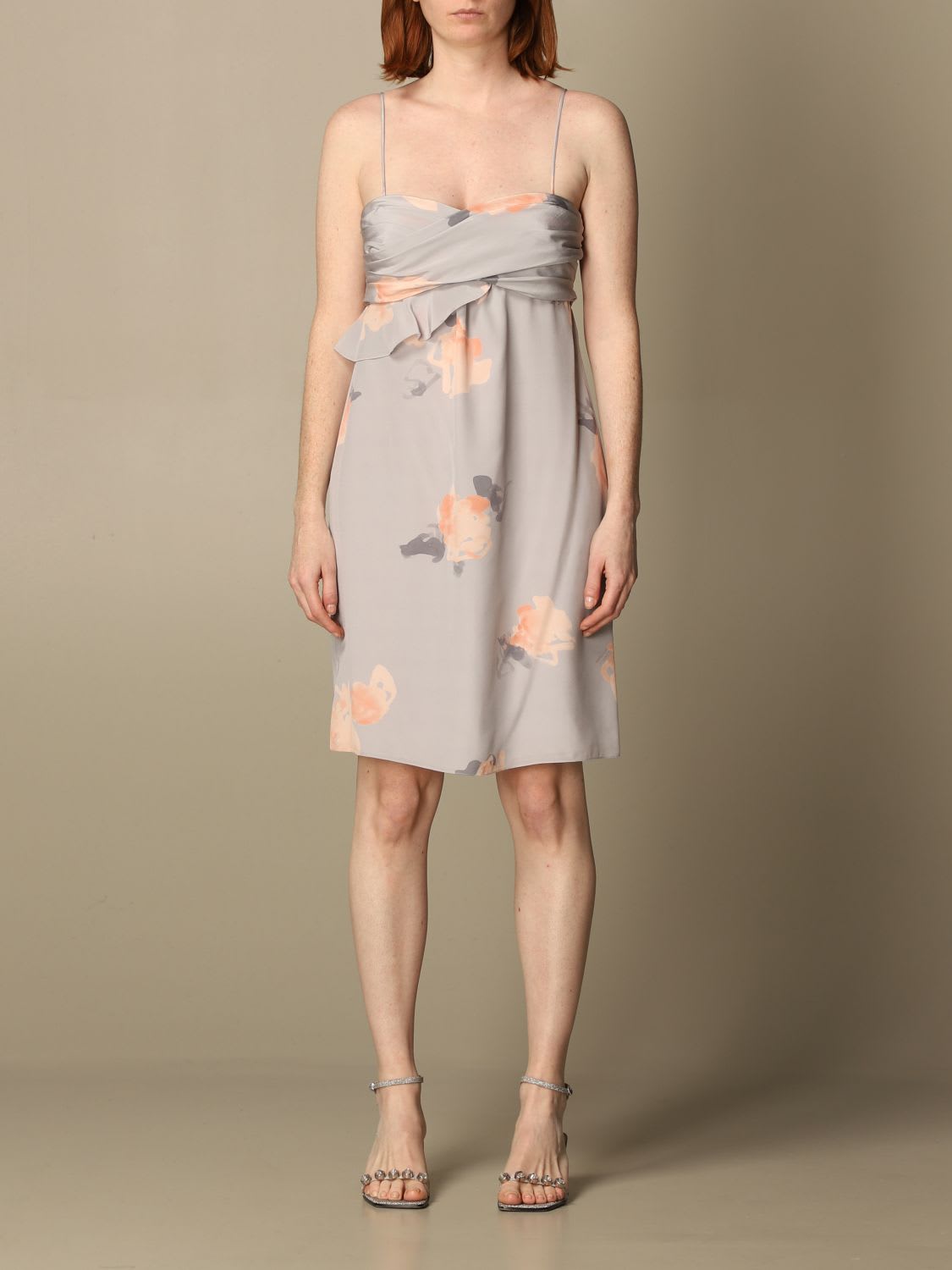 Photo of  Emporio Armani Dress Emporio Armani Dress In Patterned Silk- shop Emporio Armani Dresses, Silk Dresses online sales