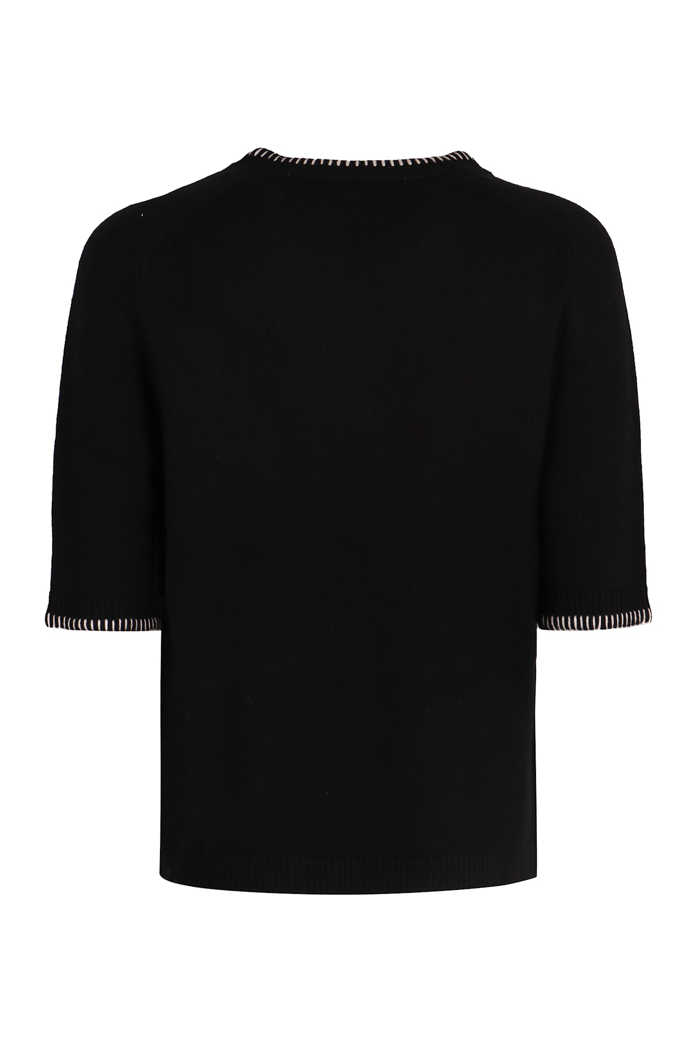 Shop 's Max Mara Apollo Knitted T-shirt In Black