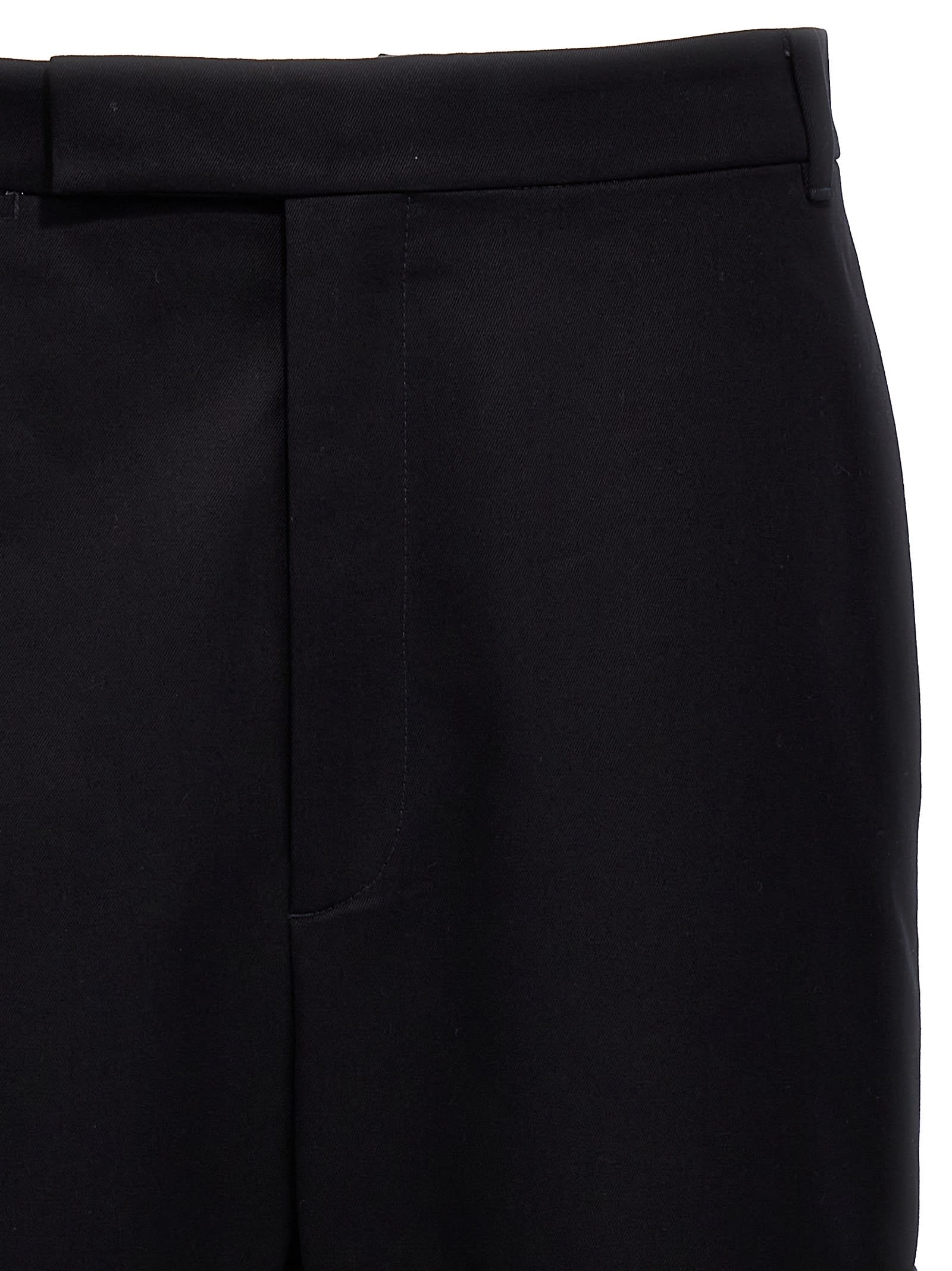 Thom Browne Unconstructed Combo Straight-leg Trousers In Blue