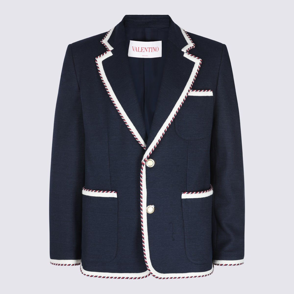 Navy Cotton Blazer