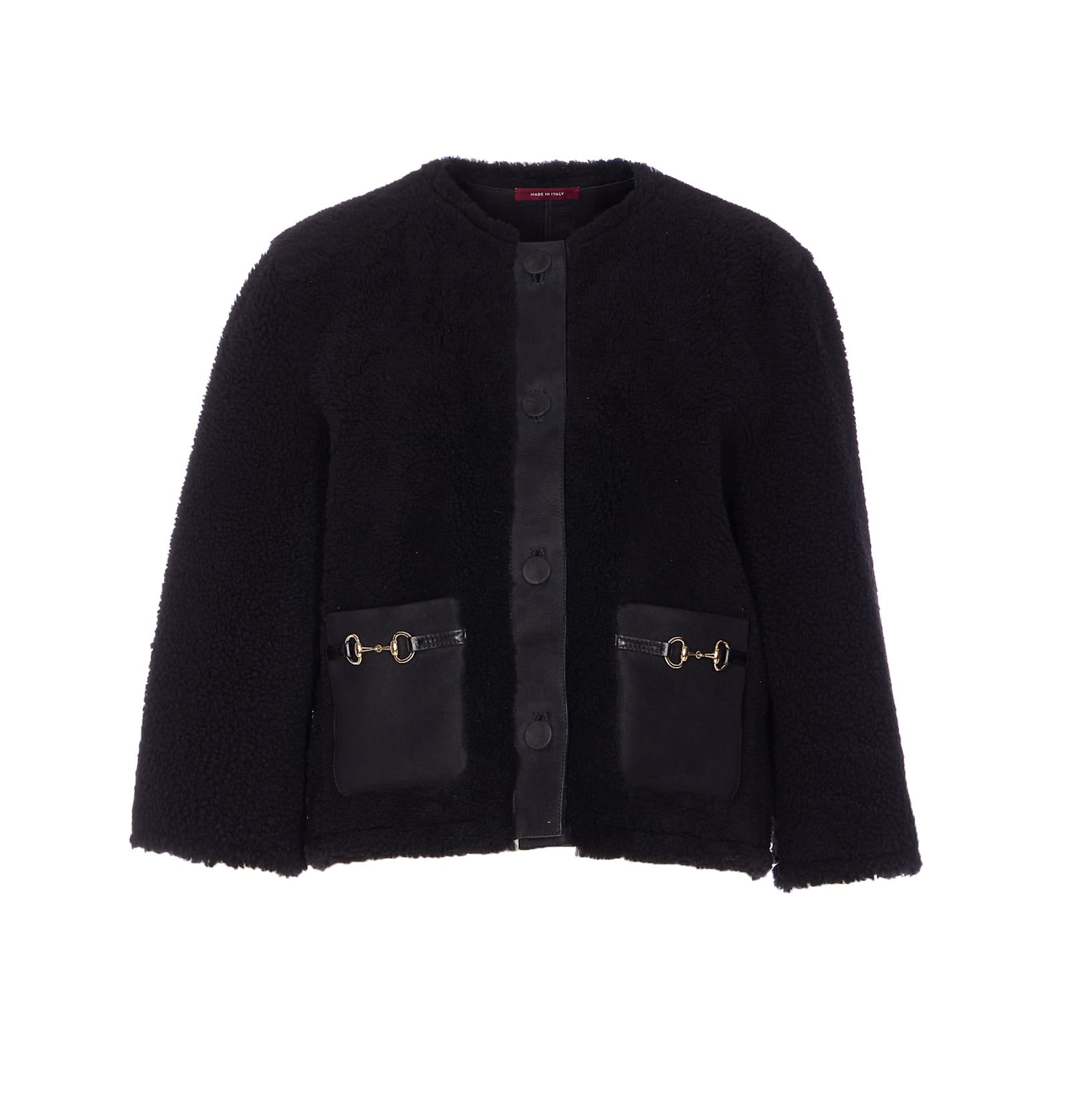 Gucci Women Horsebit Jacket In Black