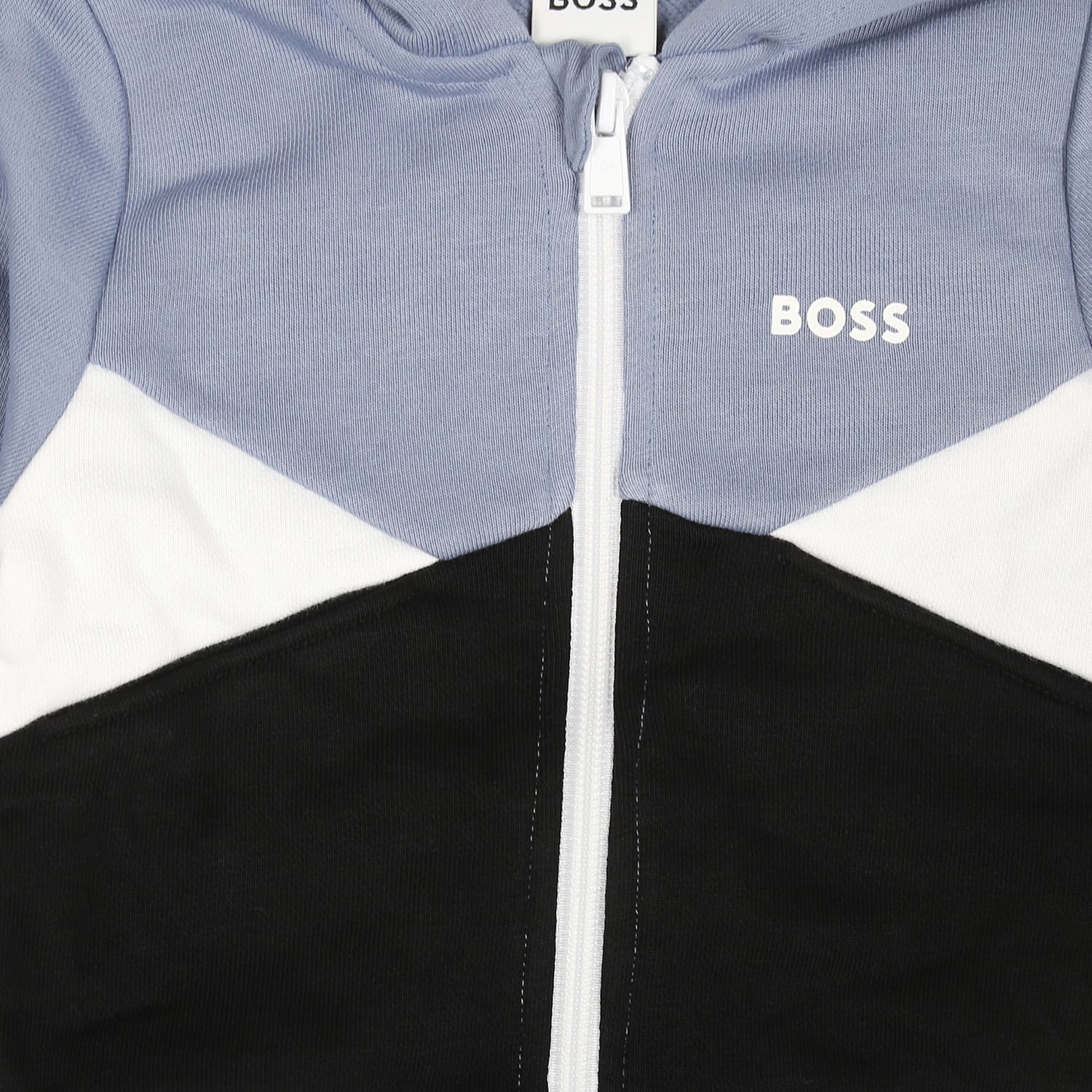 Hugo Boss Light Blue Set For Baby Boy With Logo In Light Blue