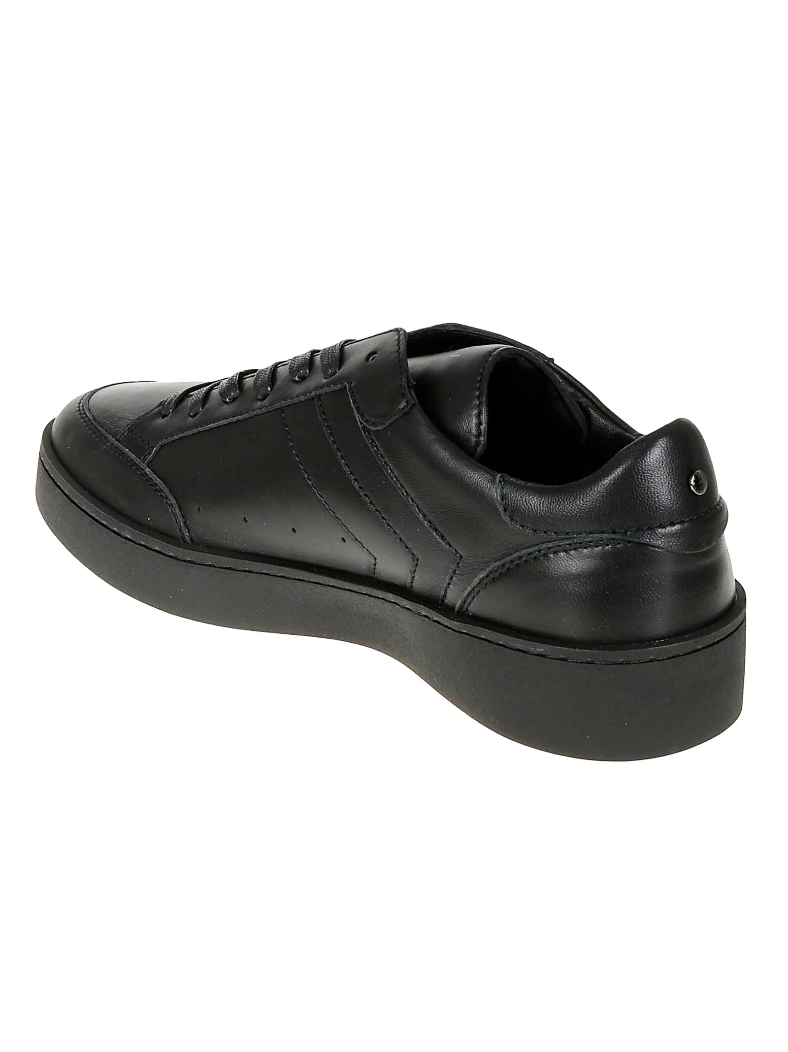 Canali Sneakers With Rubber Sole In Black