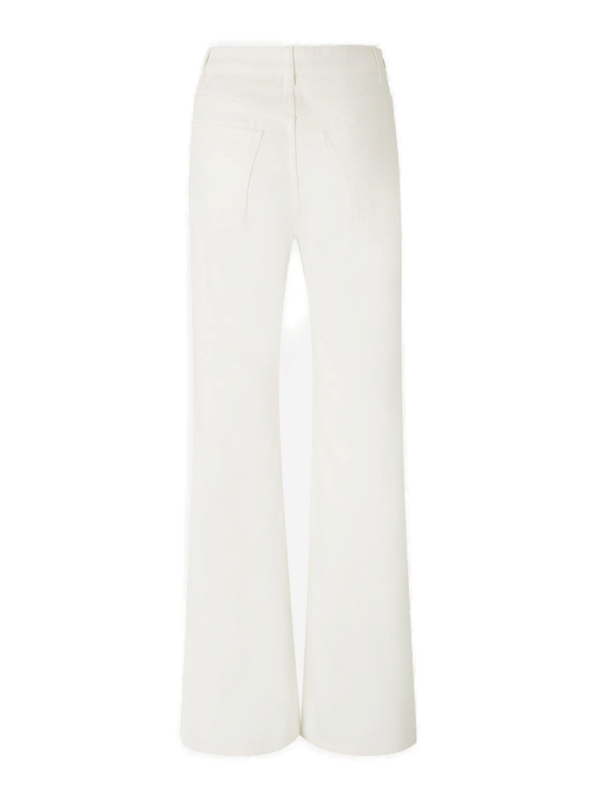 RABANNE PAILLETTE-EMBELLISHED FLARED DENIM JEANS 