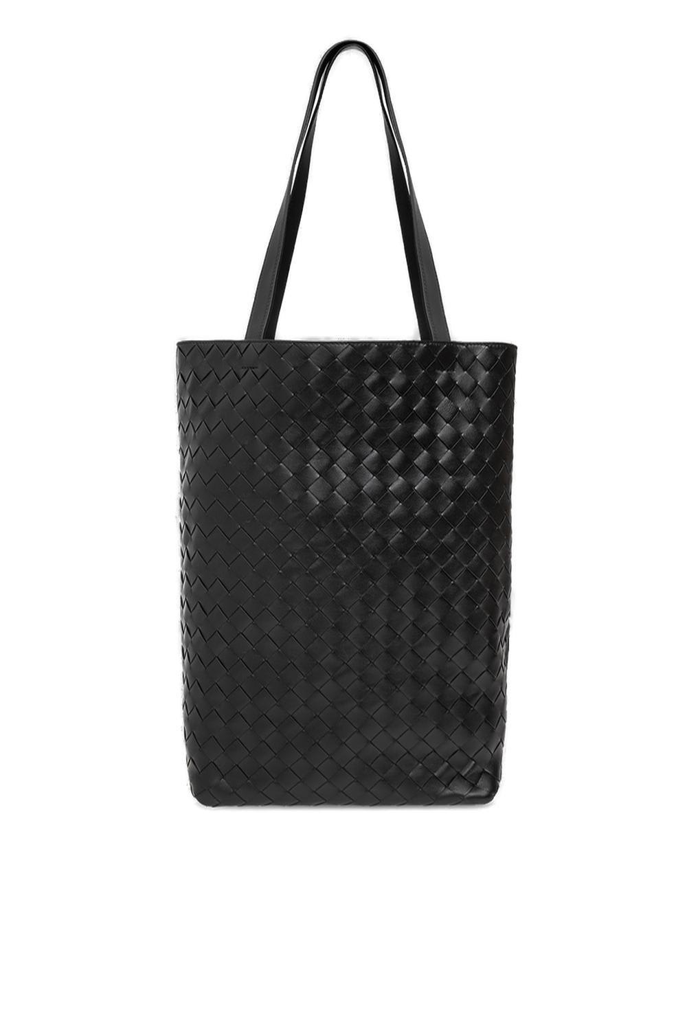 Shop Bottega Veneta Classic Intrecciato Tote Bag In Black