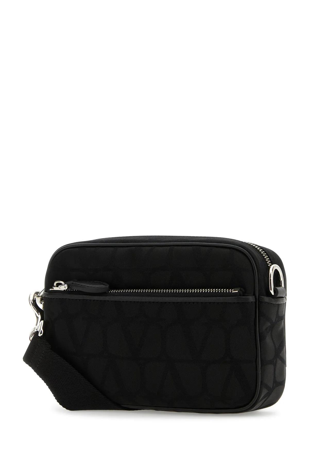 Shop Valentino Toile Iconographe Crossbody Bag In Black