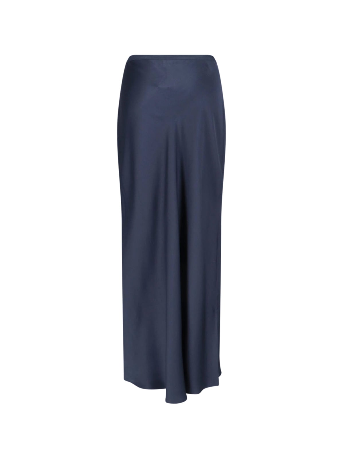 Shop Anine Bing Maxi Sheath Skirt In Blue